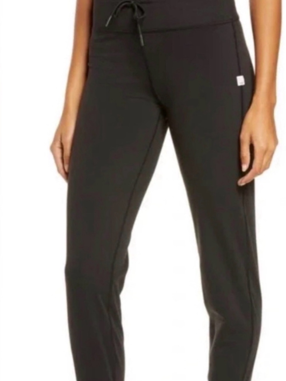 Vuori Women's Black Daily Joggers, Drawstring, size medium